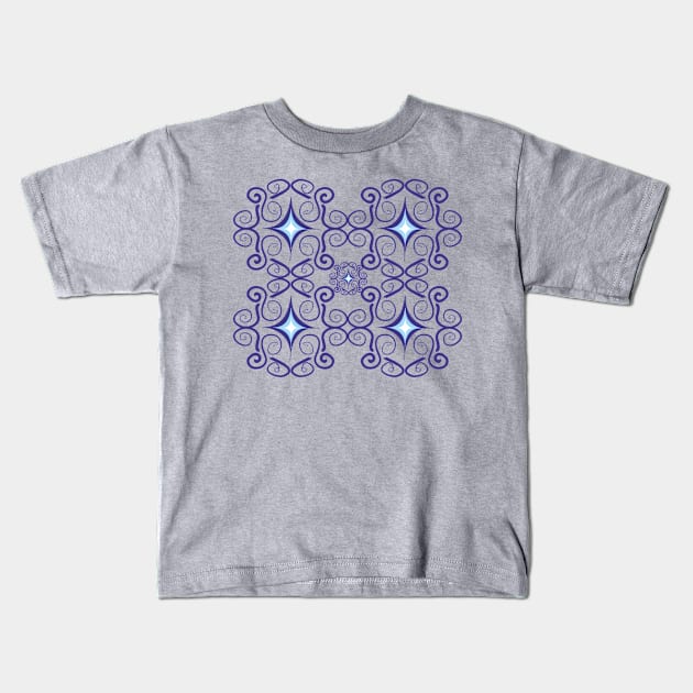 Blue Diamonds Kids T-Shirt by RMSphoto